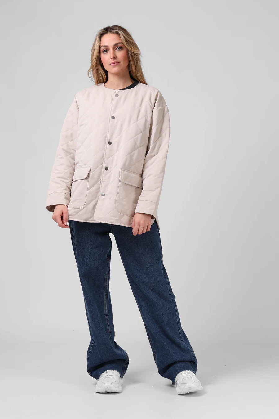 RPM W. QUILTED JACKET - OAT - WILDROSE