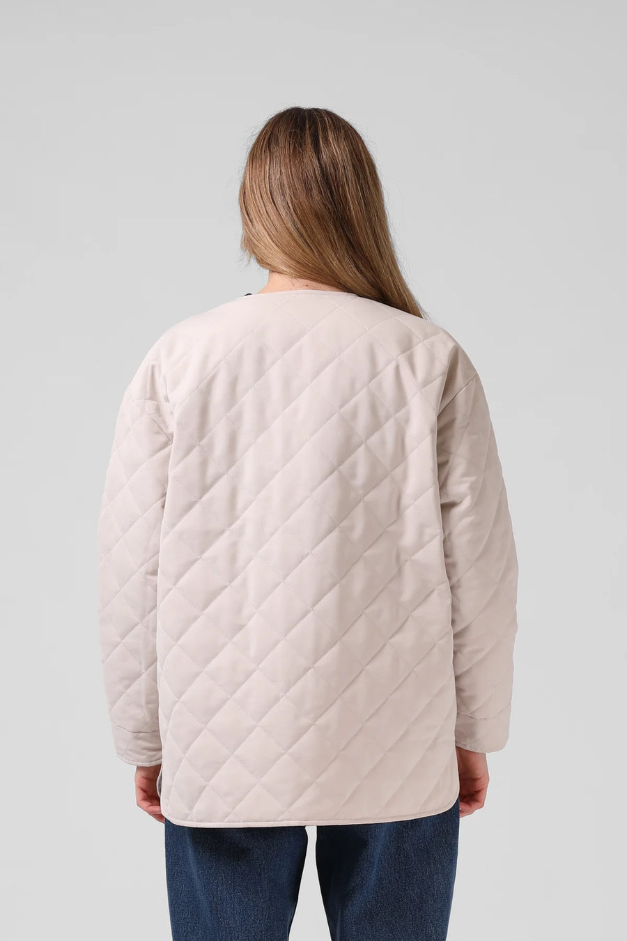 RPM W. QUILTED JACKET - OAT - WILDROSE