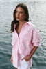 STORIES TO BE TOLD SIGNATURE PINK OXFORD BOYFRIEND SHIRT - WILDROSE