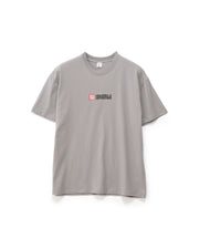 S DOUBLE S CUBE MID BLOCK SS TEE - STONE - WILDROSE