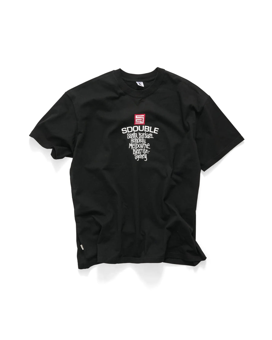 S DOUBLE CITIES SS TEE - BLACK - WILDROSE