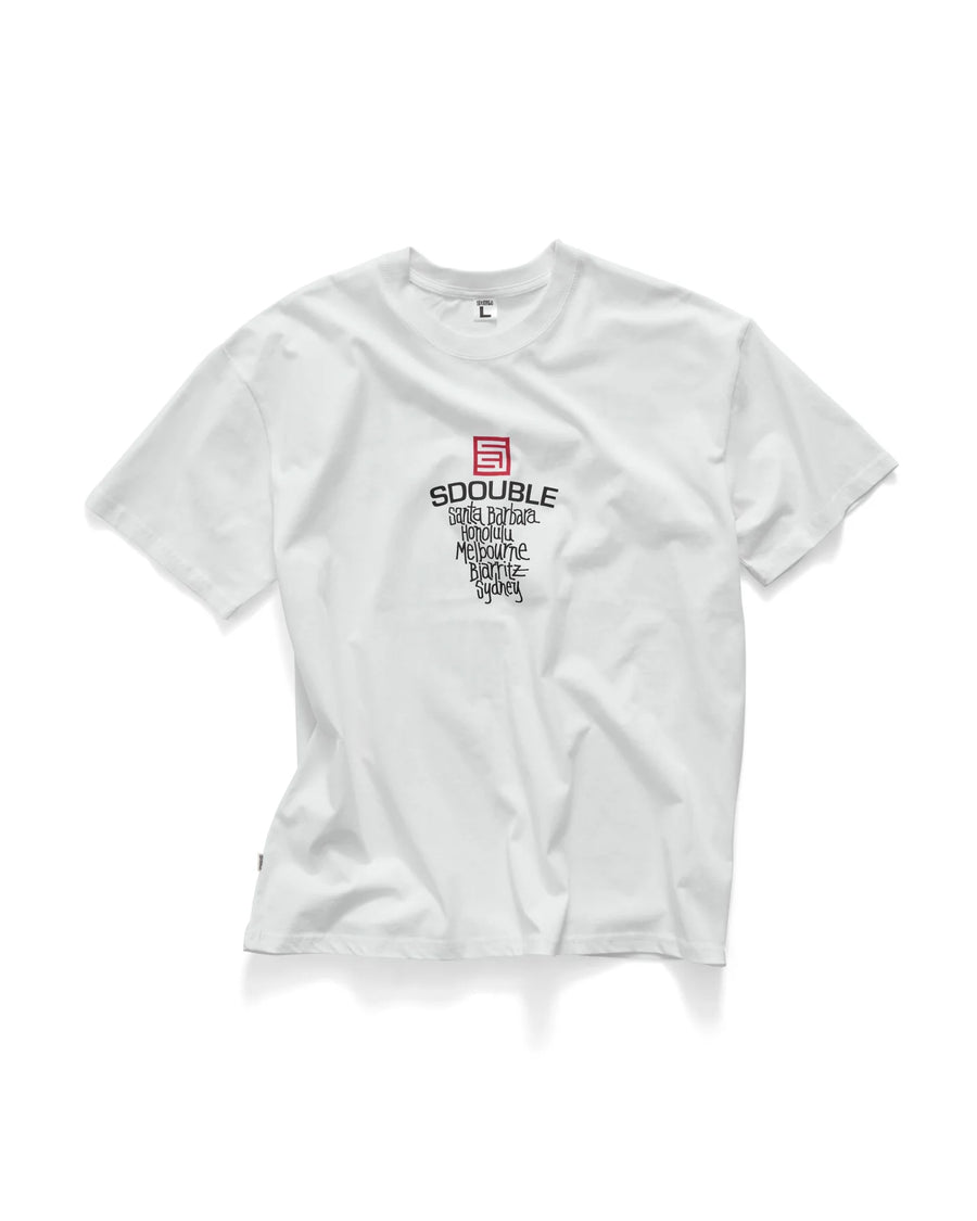 S DOUBLE CITIES SS TEE - WHITE - WILDROSE