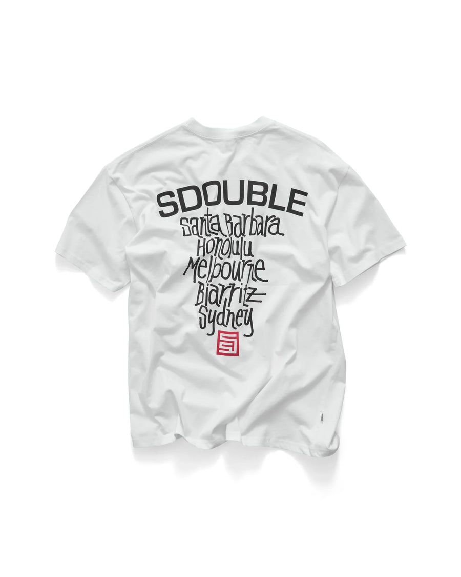 S DOUBLE CITIES SS TEE - WHITE - WILDROSE
