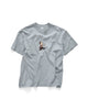 S DOUBLE MAN WITH DOT SS TEE - BLUE GREY - WILDROSE