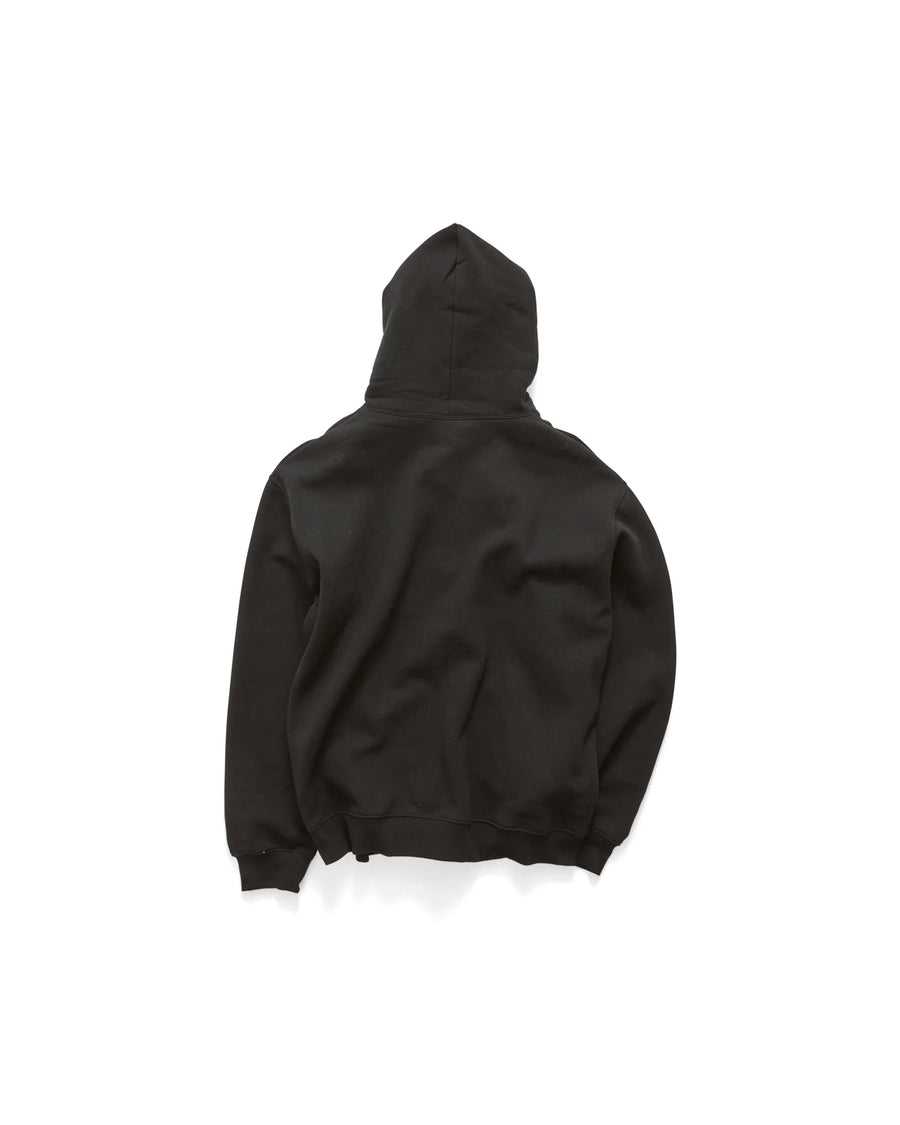 S DOUBLE CROWN DOT HOOD - BLACK - WILDROSE