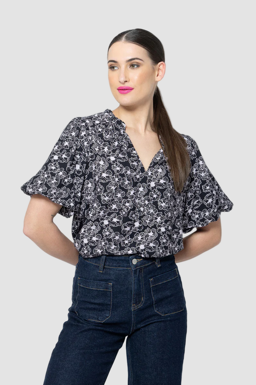 SEEKING LOLA TREASURE TOP - PETAL SKETCH - WILDROSE