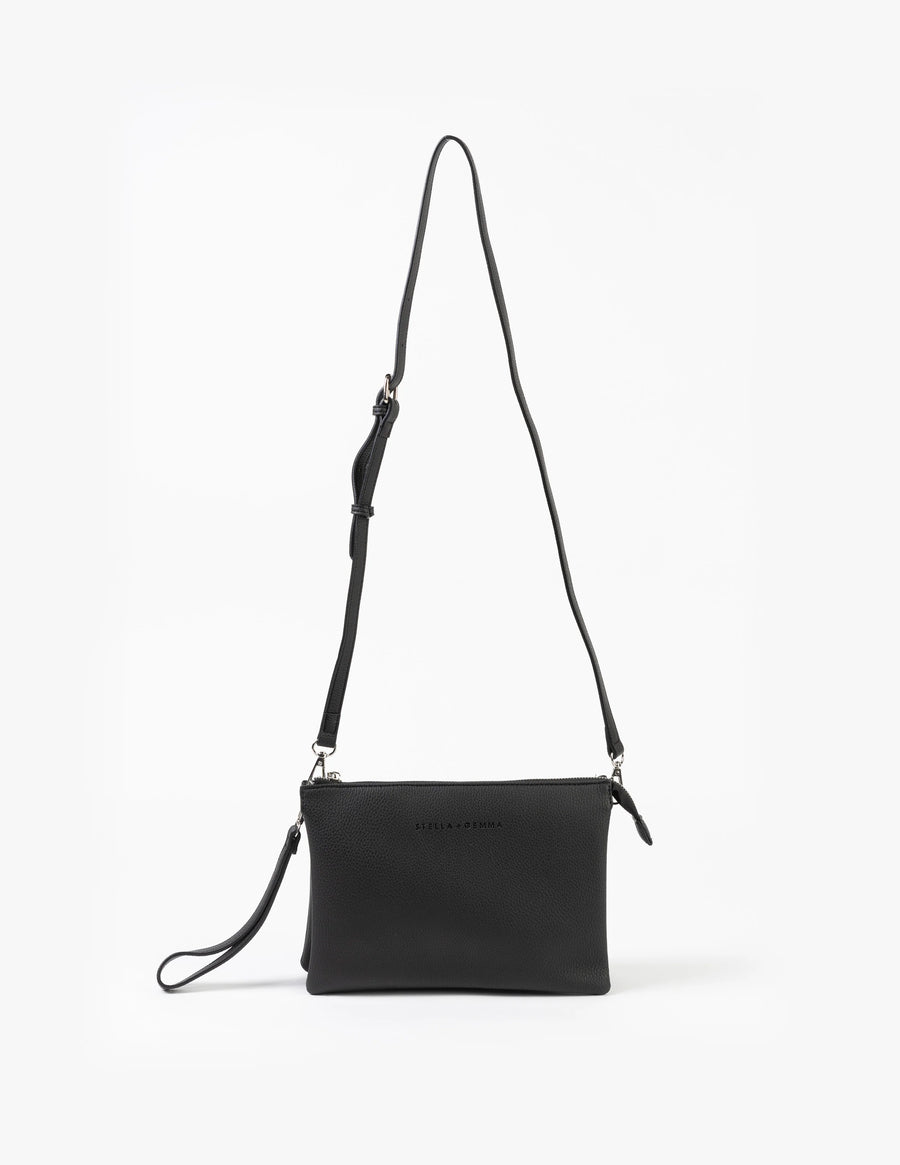 STELLA + GEMMA FRANKIE MULTI POUCH BAG - BLACK - WILDROSE