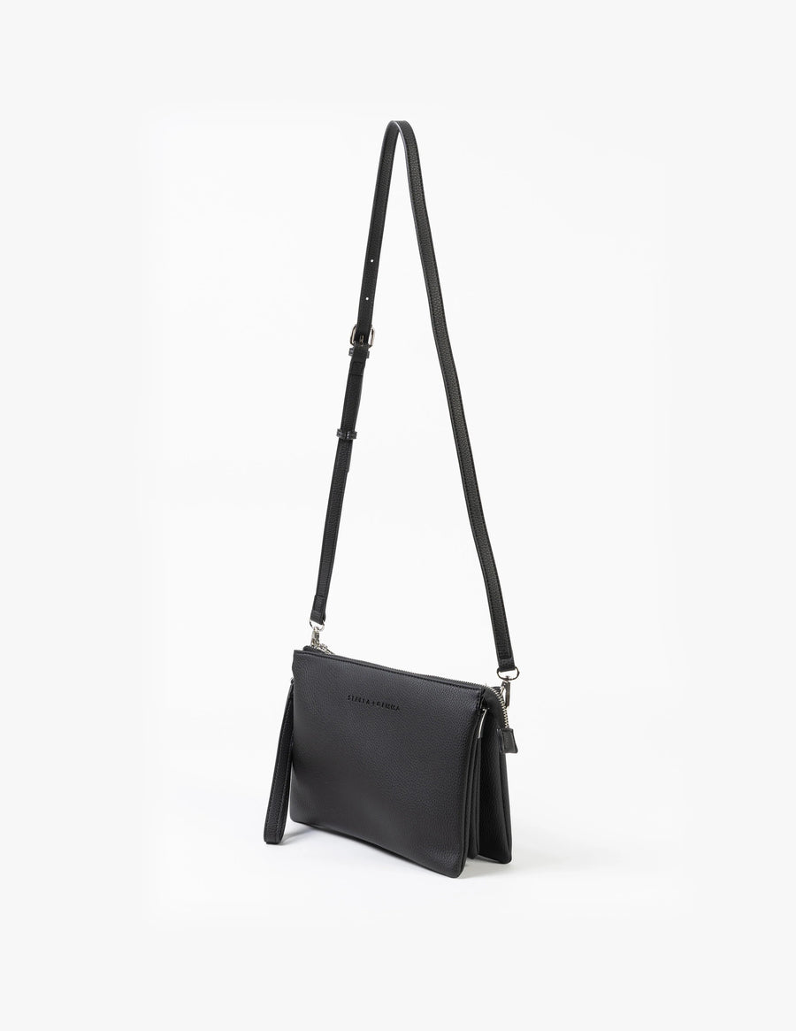 STELLA + GEMMA FRANKIE MULTI POUCH BAG - BLACK - WILDROSE