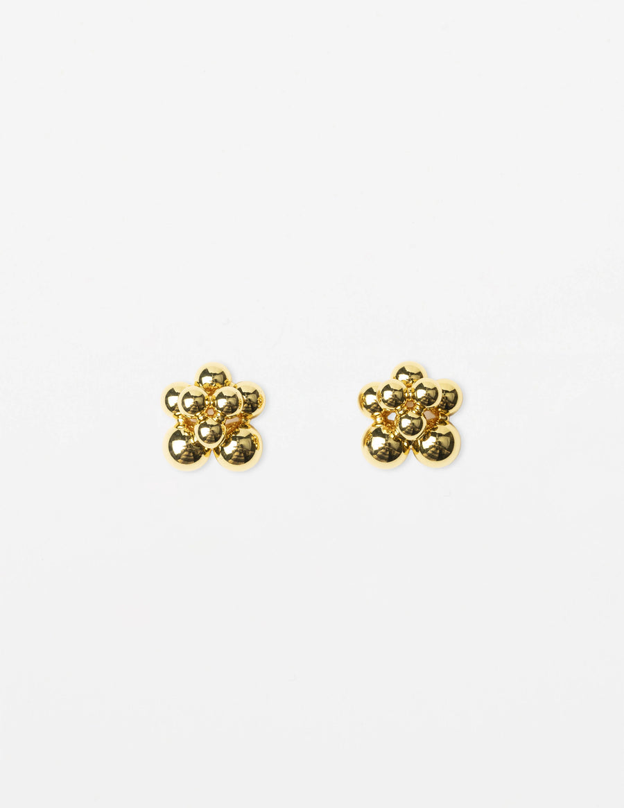 STELLA + GEMMA EARRING - GOLD BALL CLUSTER - WILDROSE