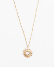 STELLA + GEMMA NECKLACE GOLD HEART SUNSHINE - WILDROSE
