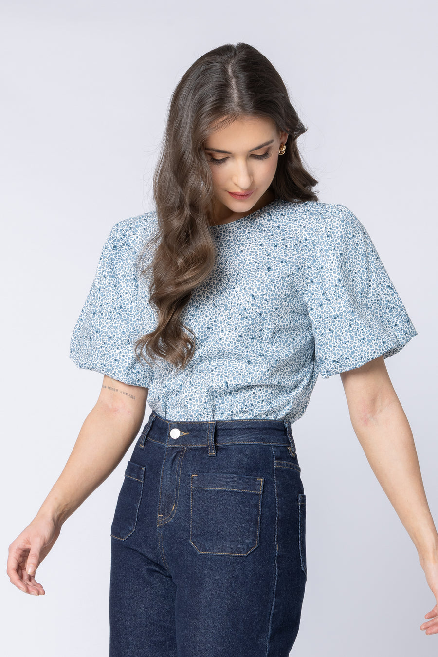 SEEKING LOLA KNOWING TOP - SAPPHIRE - WILDROSE