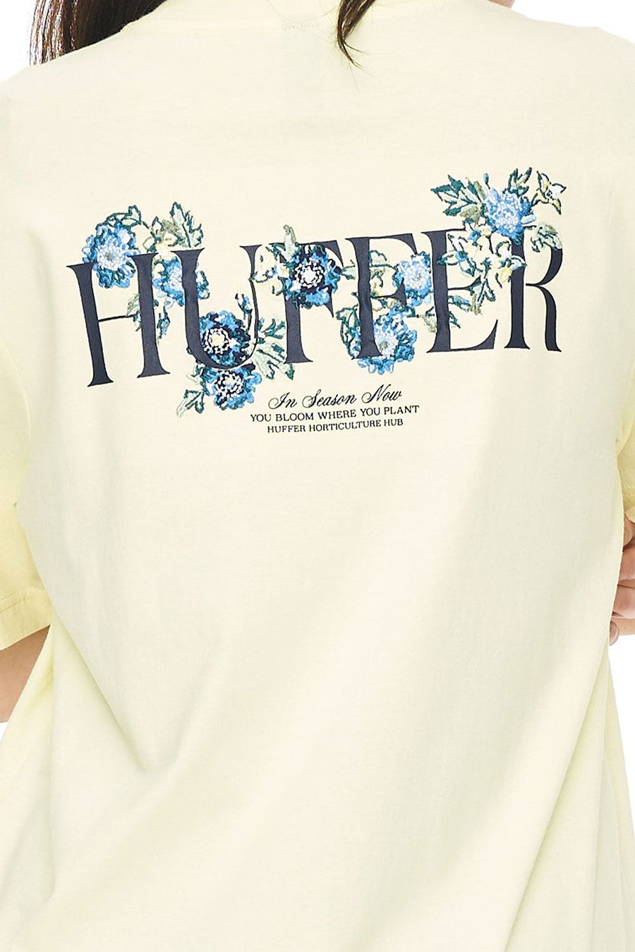 HUFFER RELAX TEE 220/GARDEN PARTY - LIMONCELLO - WILDROSE