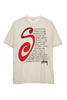 STUSSY S TALK SS TEE - PIGMENT WASHED WHITE - WILDROSE