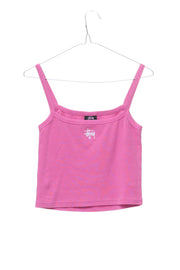 STUSSY GRAFFITI RIB SINGLET - BERRY - WILDROSE