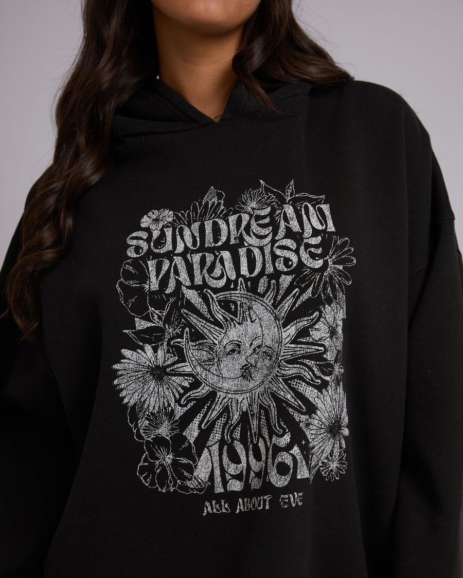 ALL ABOUT EVE SUNDREAM HOODY - WASHED BLACK - WILDROSE