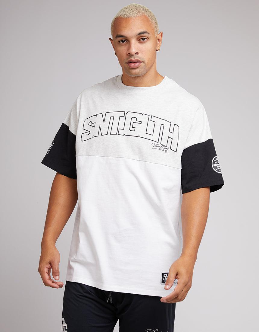 ST GOLIATH STRUCTURE TEE - WHITE - WILD ROSE