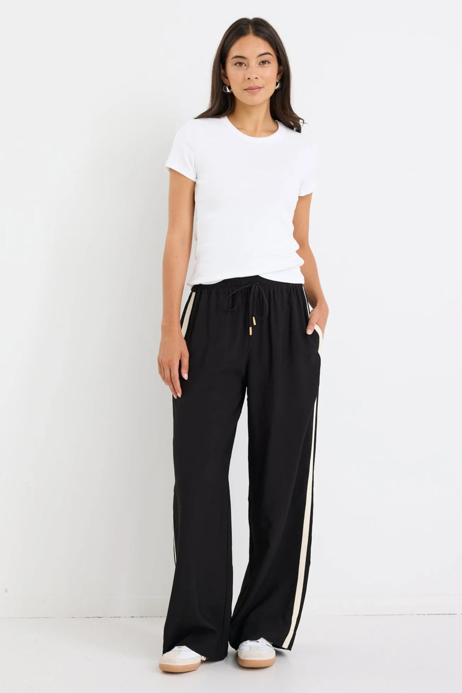 STORIES BE TOLD TOWNIE WIDE LEG PANT - BLACK - WILDROSE