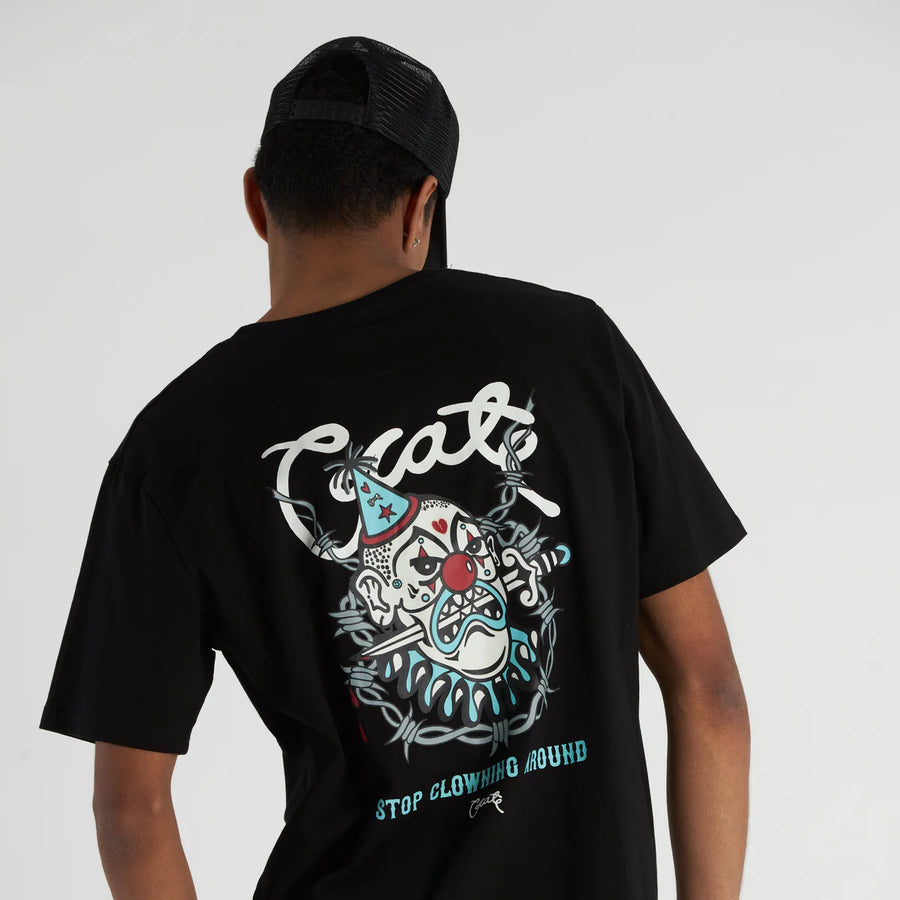 CRATE CLOWING AROUND T-SHIRT - BLACK/GLOW IN THE DARK - WILDROSE