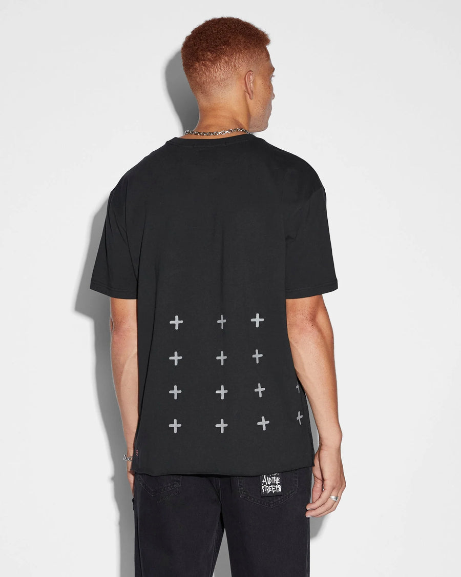 KSUBI CONSPIRACY BIGGIE SS TEE - JET BLACK - WILDROSE