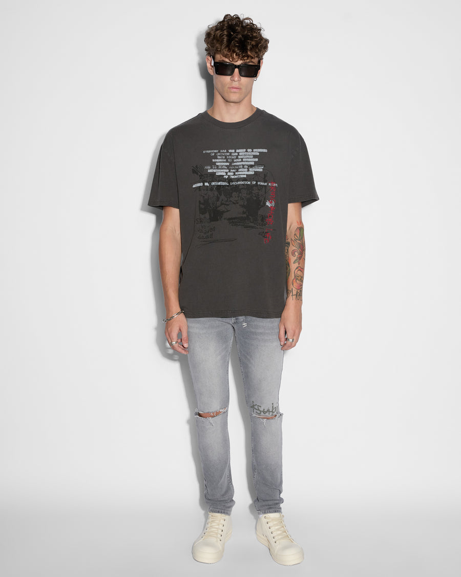 KSUBI SILENCED BIGGIE SS TEE - FADED BLACK - WILDROSE