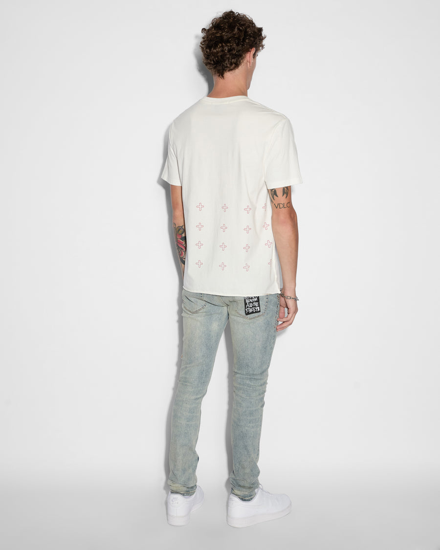 KSUBI SINNERS KASH SS TEE - VINTAGE WHITE - WILDROSE