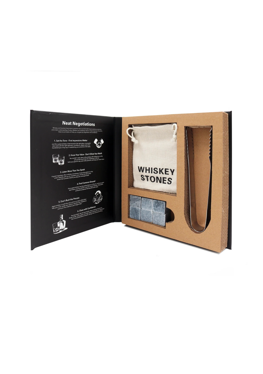 THE PREMIUM WHISKEY STONE COLLECTION BOOK BOX - WILDROSE