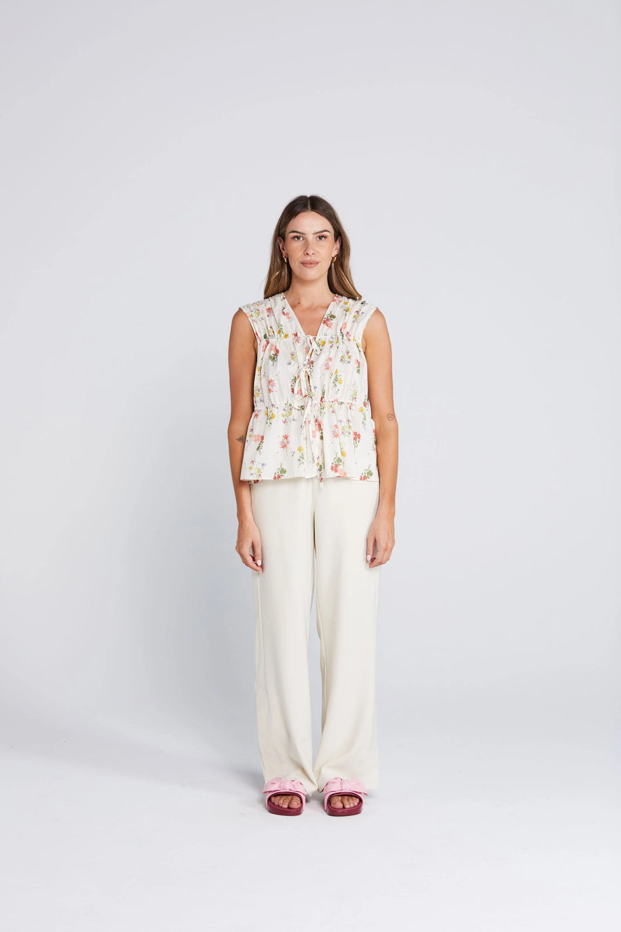 THING THING BELLE TIE TOP - SUMMER HEAVEN - WILDROSE