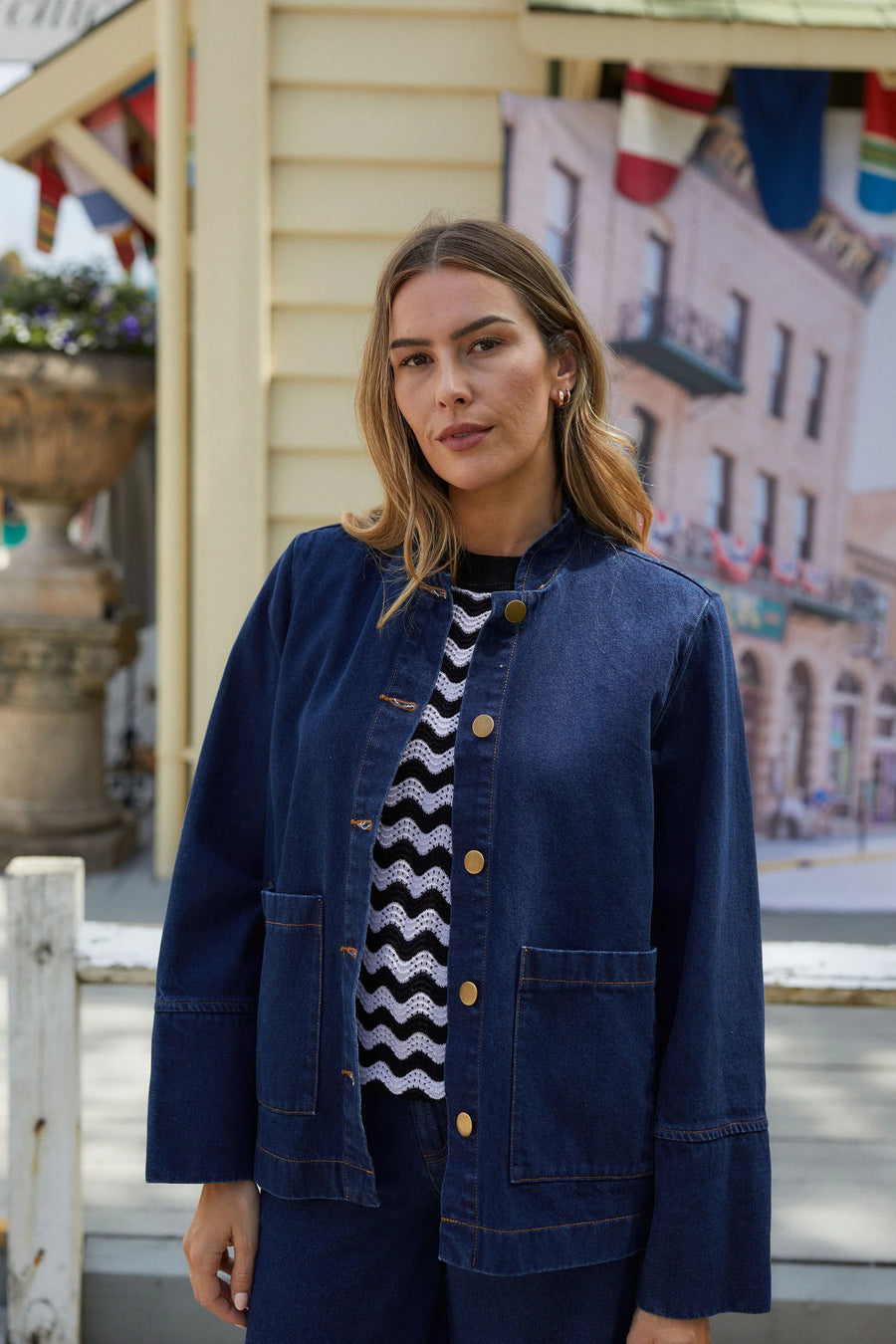 THING THING EMBARK DENIM SHACKET - INDIGO - WILDROSE