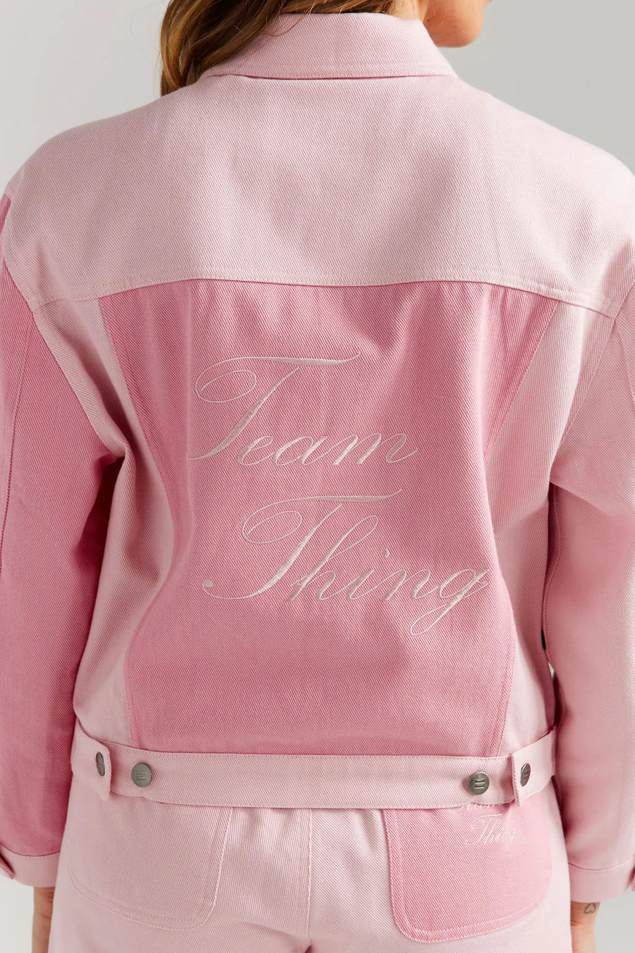 THING THING LEAGUE JACKET - CANDY FLOSS - WILDROSE