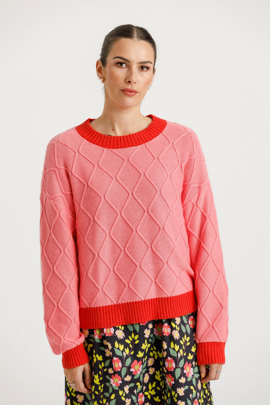 THING THING SHACKLE JUMPER - PINK LIPSTICK - WILDROSE