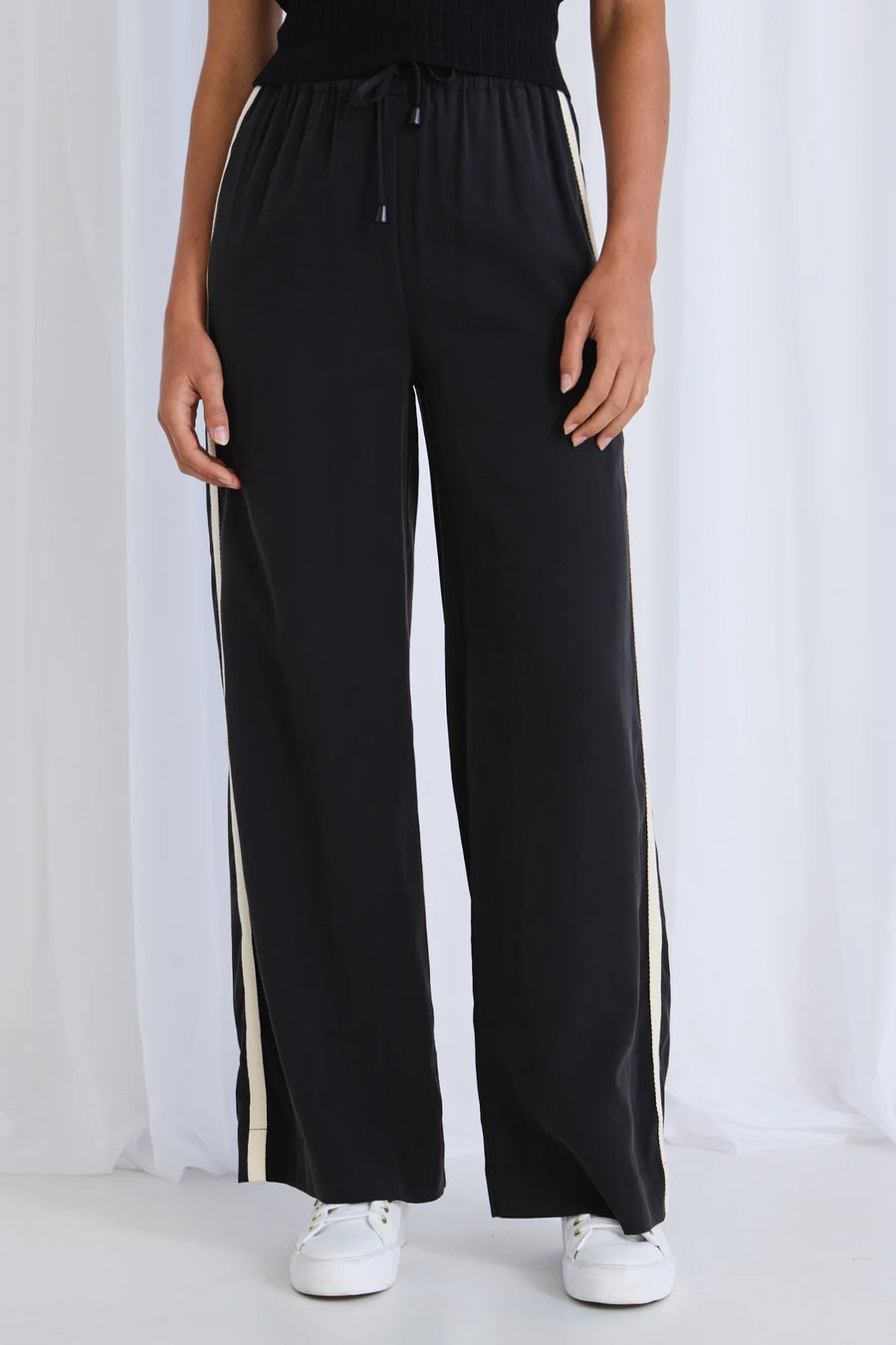 STORIES TO BE TOLD TOWNIE WIDE LEG PANT - BLACK