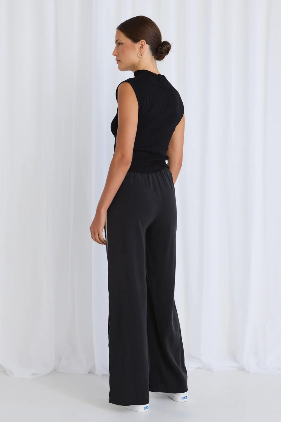 STORIES TO BE TOLD TOWNIE WIDE LEG PANT - BLACK