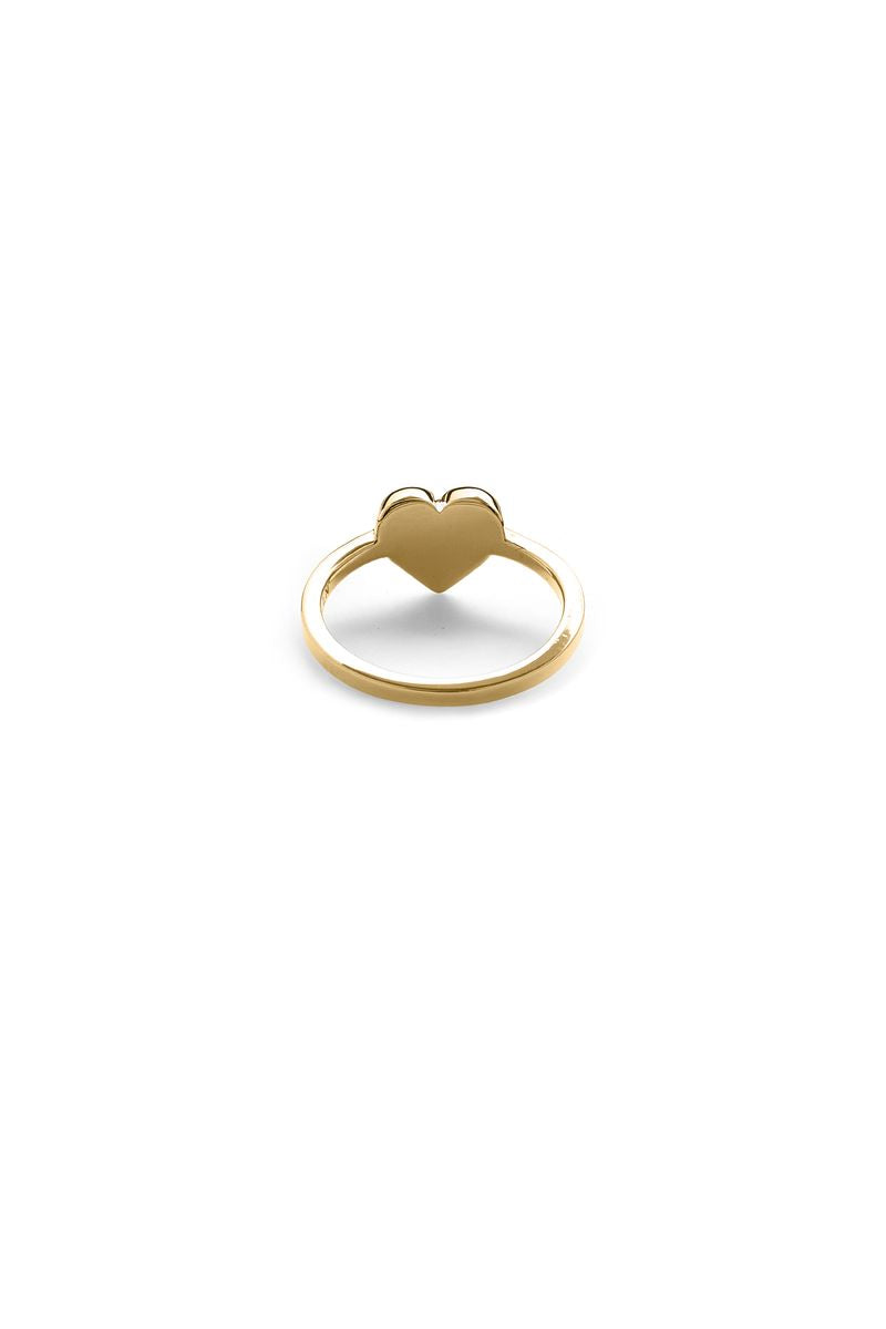 STOLEN GIRLFRIENDS CLUB FULL HEART MINI RING - GOLD PLATED - WILDROSE