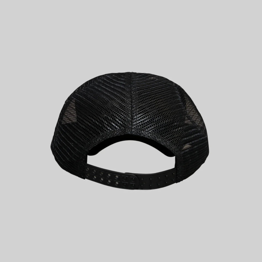 CRATE UNISEX VARSITY TRUCKER CAP - BLACK - WILDROSE