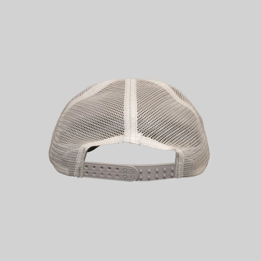 CRATE UNISEX VARSITY TRUCKER CAP - BEIGE - WILDROSE