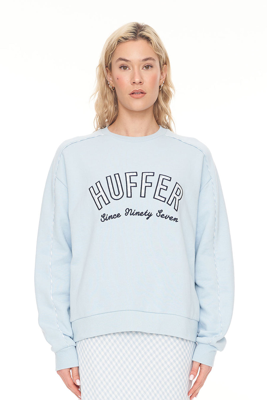 HUFFER SLOUCH CREW 350/CELINE Y2K - BLUE - WILDROSE