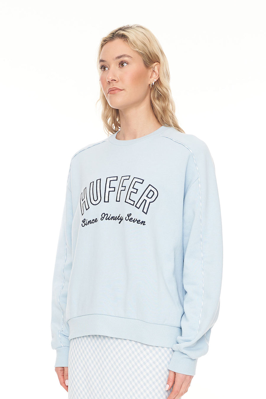 HUFFER SLOUCH CREW 350/CELINE Y2K - BLUE - WILDROSE