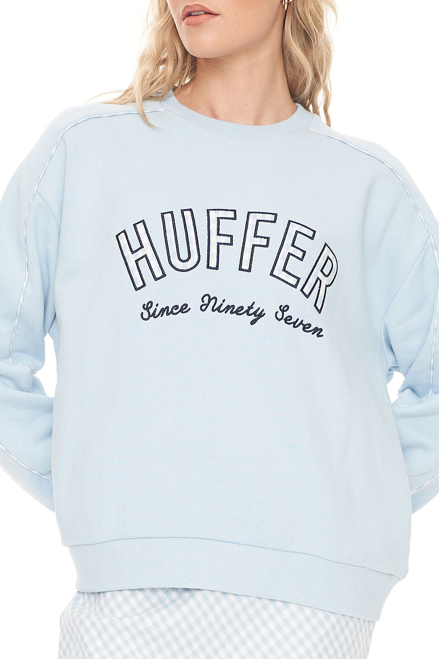 HUFFER SLOUCH CREW 350/CELINE Y2K - BLUE - WILDROSE