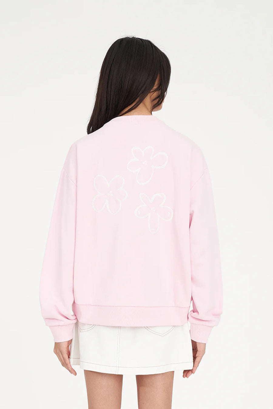 HUFFER SLOUCH CREW 350/DAISY CHAIN - PRIMROSE - WILDROSE