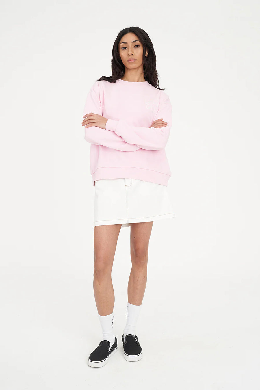 HUFFER SLOUCH CREW 350/DAISY CHAIN - PRIMROSE - WILDROSE