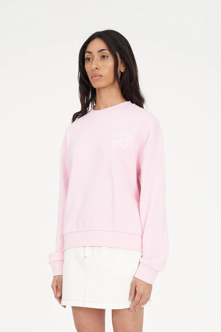 HUFFER SLOUCH CREW 350/DAISY CHAIN - PRIMROSE - WILDROSE