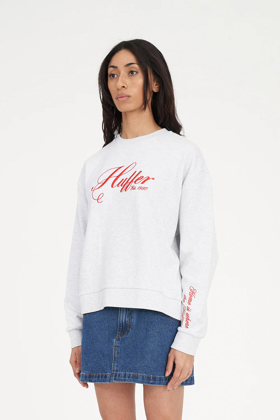 HUFFER SLOUCH CREW/HOME RUN - SILVERMARLE - WILDROSE