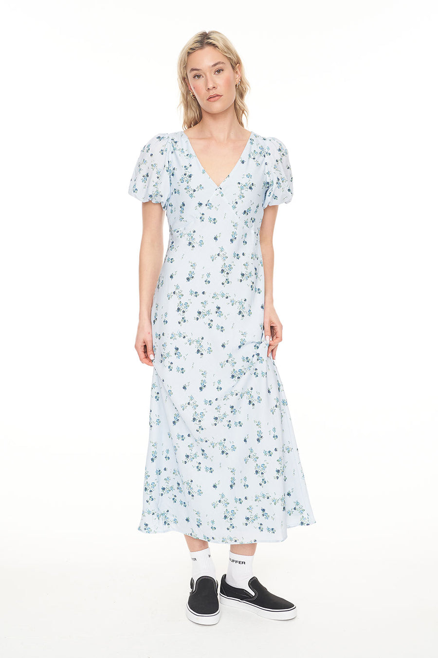 HUFFER LALISA CLEO MIDI DRESS - WILDROSE