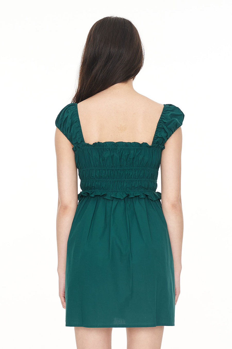 HUFFER CRUISE ISLA MINI DRESS - JEWEL GREEN - WILDROSE