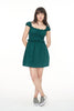 HUFFER CRUISE ISLA MINI DRESS - JEWEL GREEN - WILDROSE