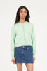 HUFFER KENZIE CROP KNIT CARDIGAN - MATCHA - WILDROSE