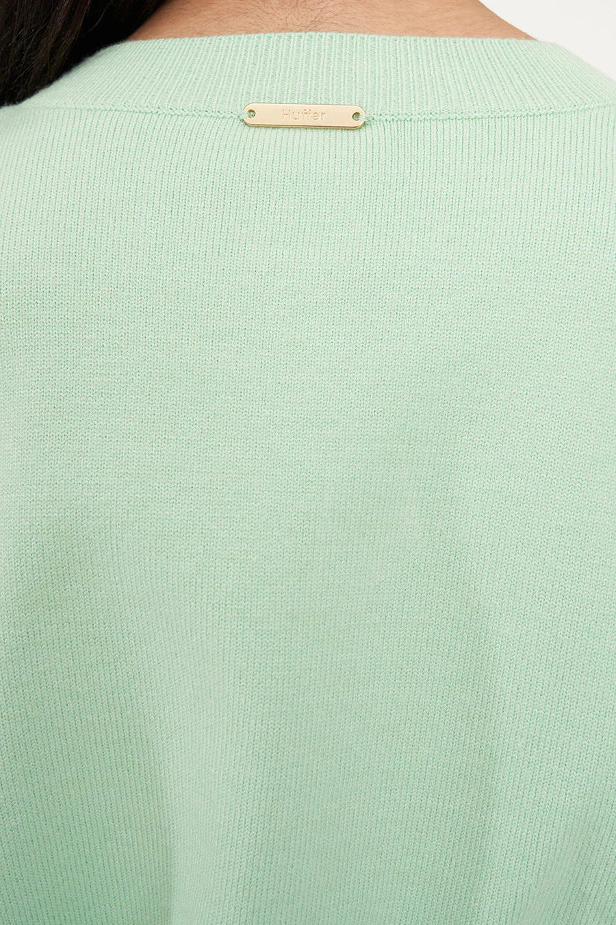 HUFFER KENZIE CROP KNIT CARDIGAN - MATCHA - WILDROSE