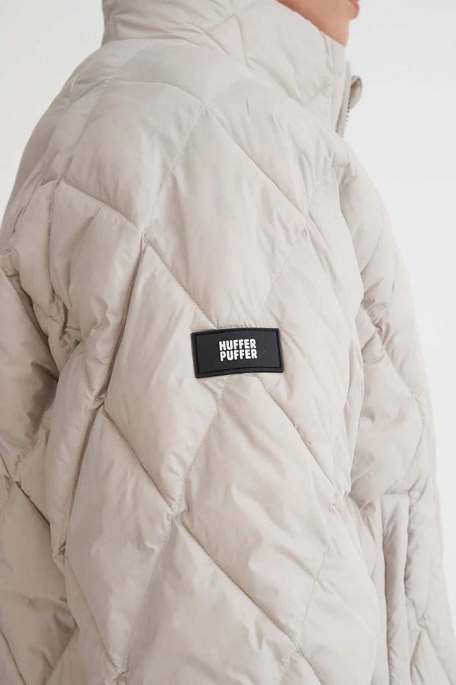 HUFFER WOMENS QUILTED LOFT JACKET - MOONROCK - WILDROSE