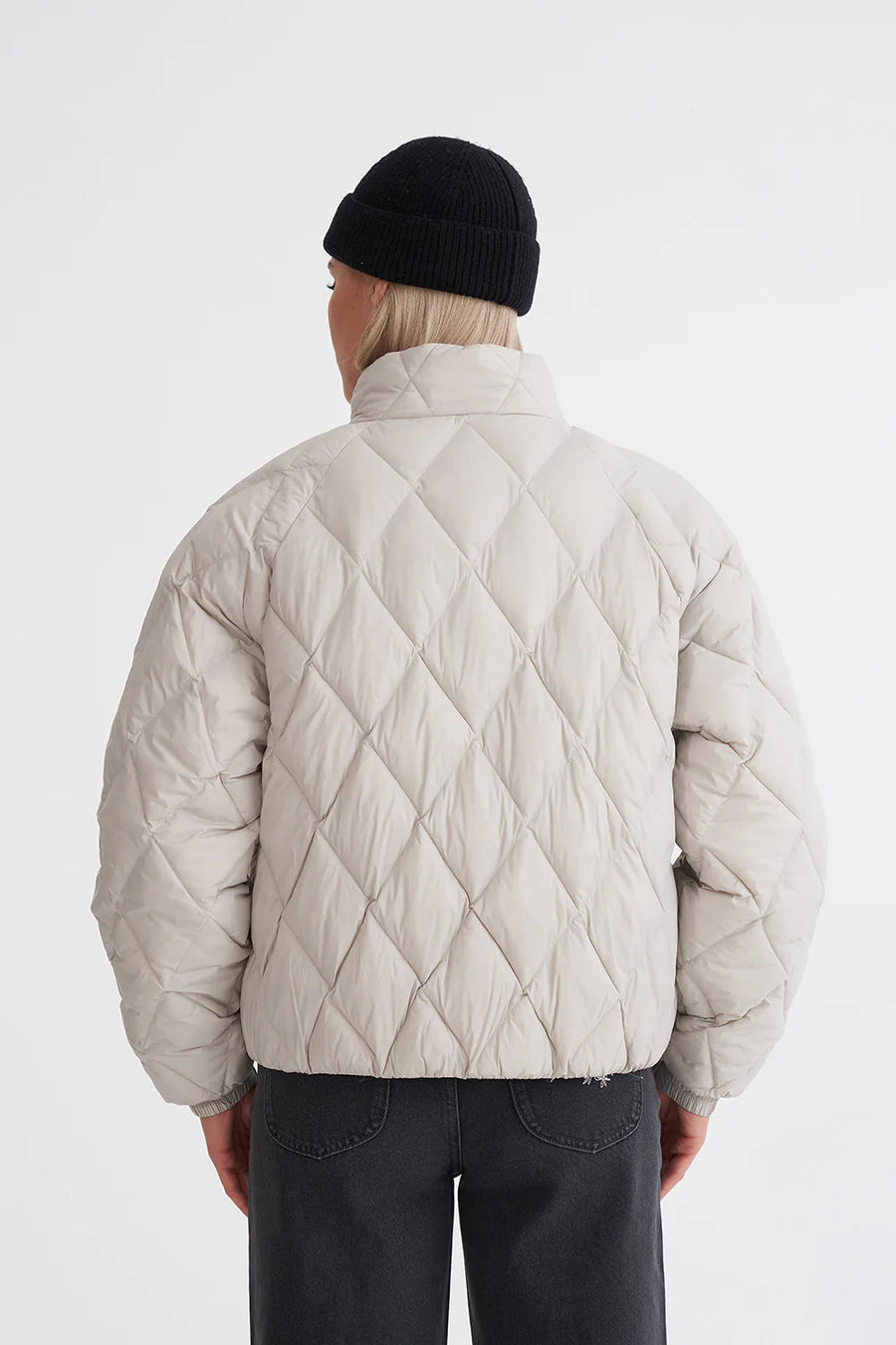 HUFFER WOMENS QUILTED LOFT JACKET - MOONROCK - WILDROSE