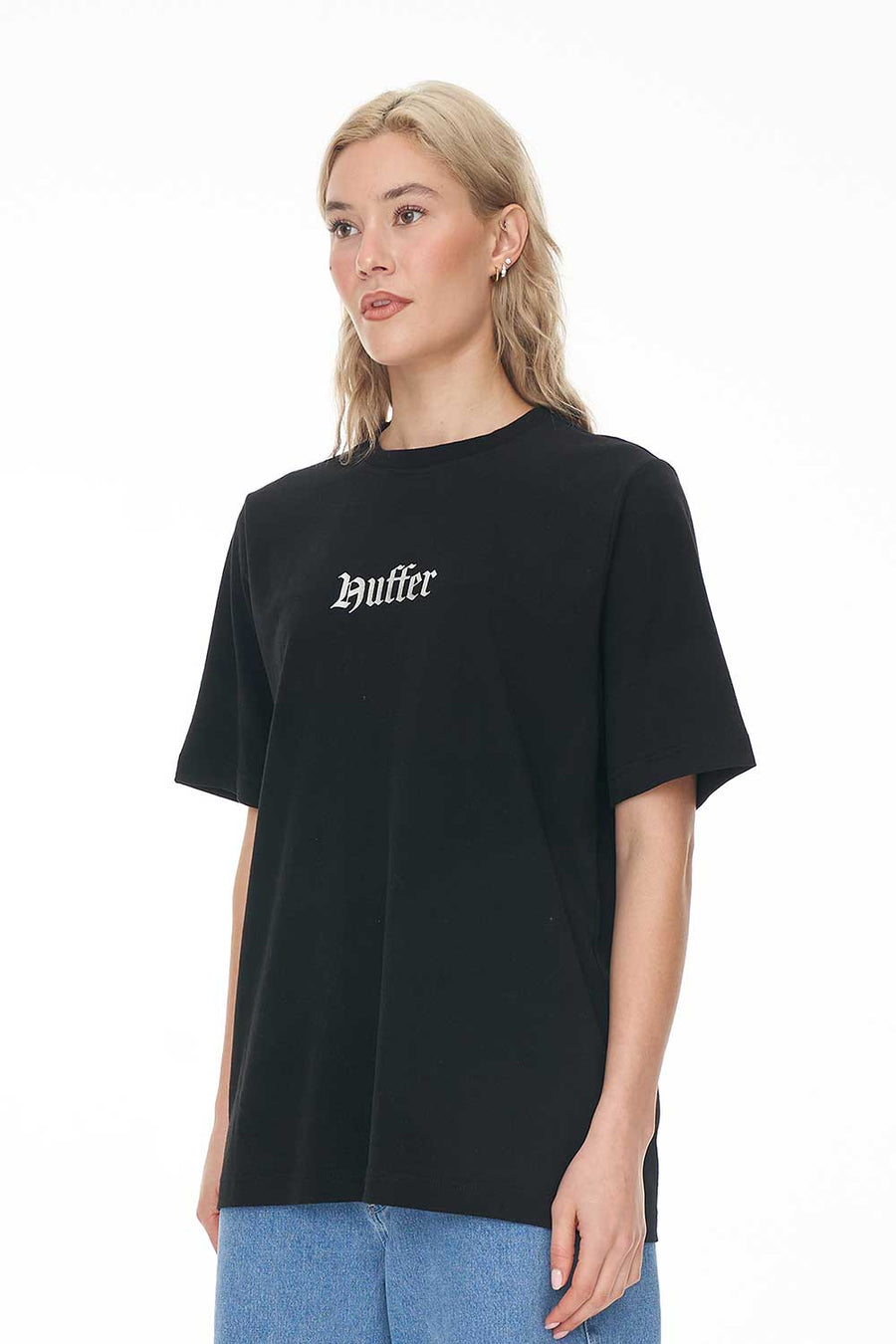 HUFFER RELAX TEE 220/LIGHT BEAMS - BLACK - WILDROSE